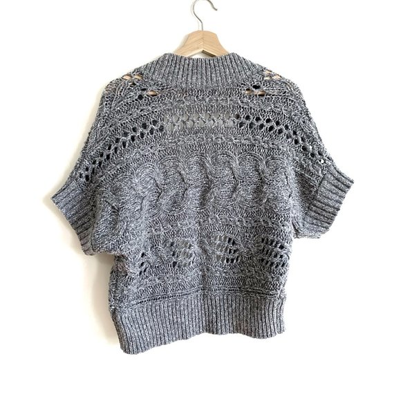 Old Navy | Grey Wool Short Cardigan Sweater - Picture 3 of 5